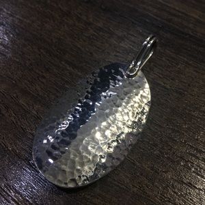 STERLING SILVER ARTISTIC HAMMERED SLIDE